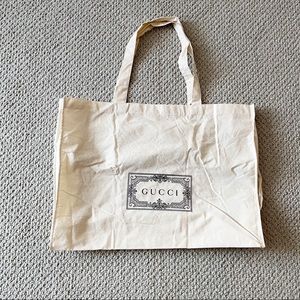 Gucci Linen Handbag Dustbag Cover with Straps